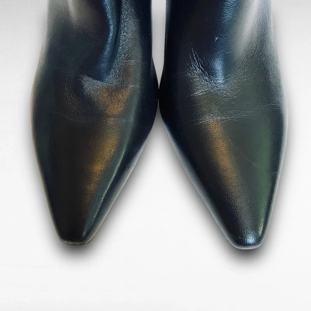 Marc Fisher LTD. Hint Booties Leather Snakeskin Heel SZ 7 - Picture 6 of 11